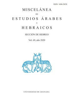 Miscelánea de Estudios Árabes y Hebraicos. Sección de Hebreo (Vol. 69) 2020