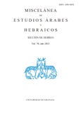 Miscelánea de Estudios Árabes y Hebraicos. Sección de Hebreo (Vol. 70) 2021