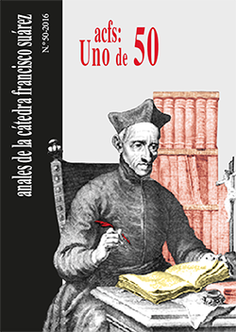 Anales de la Cátedra Francisco Suárez (Vol. 50) 2016