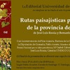 Mesa redonda sobre libros de investigación y Presentación del libro “Rutas paisajísticas por el viñedo de la provincia de Granada”