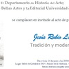 "Presentación del libro ""Jesús Rubio Lapaz. Tradición y modernidad"""